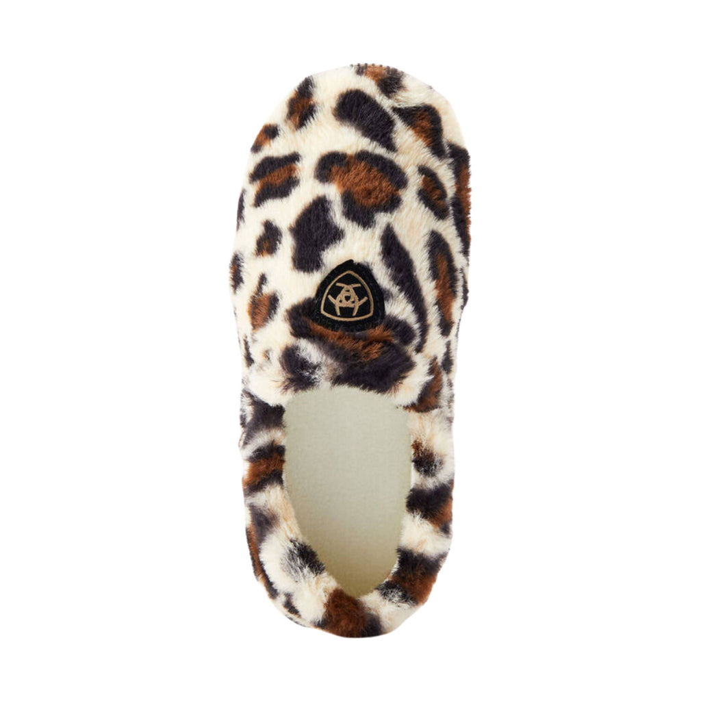 Ariat Women's Snuggle Slippers - Cream Leopard - Lenny's Shoe & Apparel