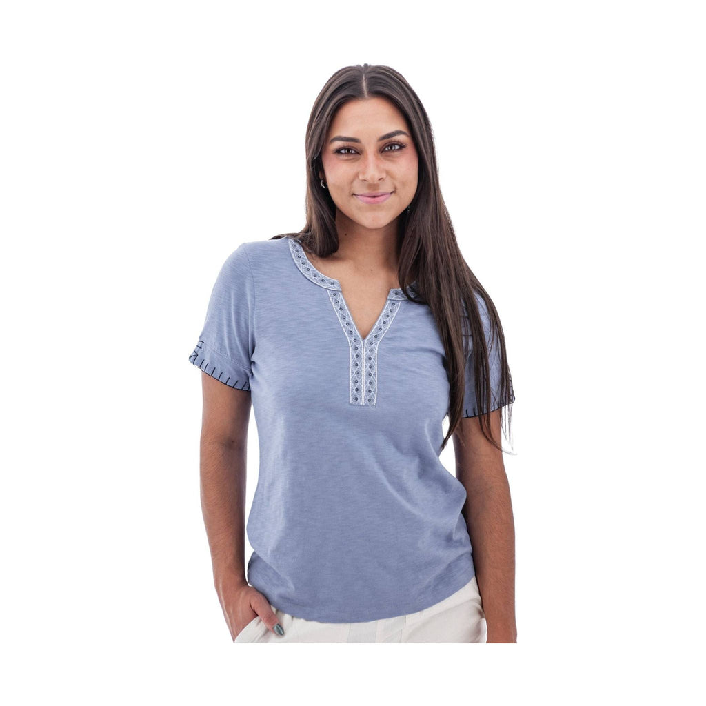 Aventura Women's Ellis Short Sleeve Top - English Manor - Lenny's Shoe & Apparel