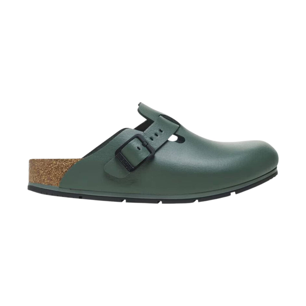 Birkenstock Boston Pro - Green Leather - Lenny's Shoe & Apparel