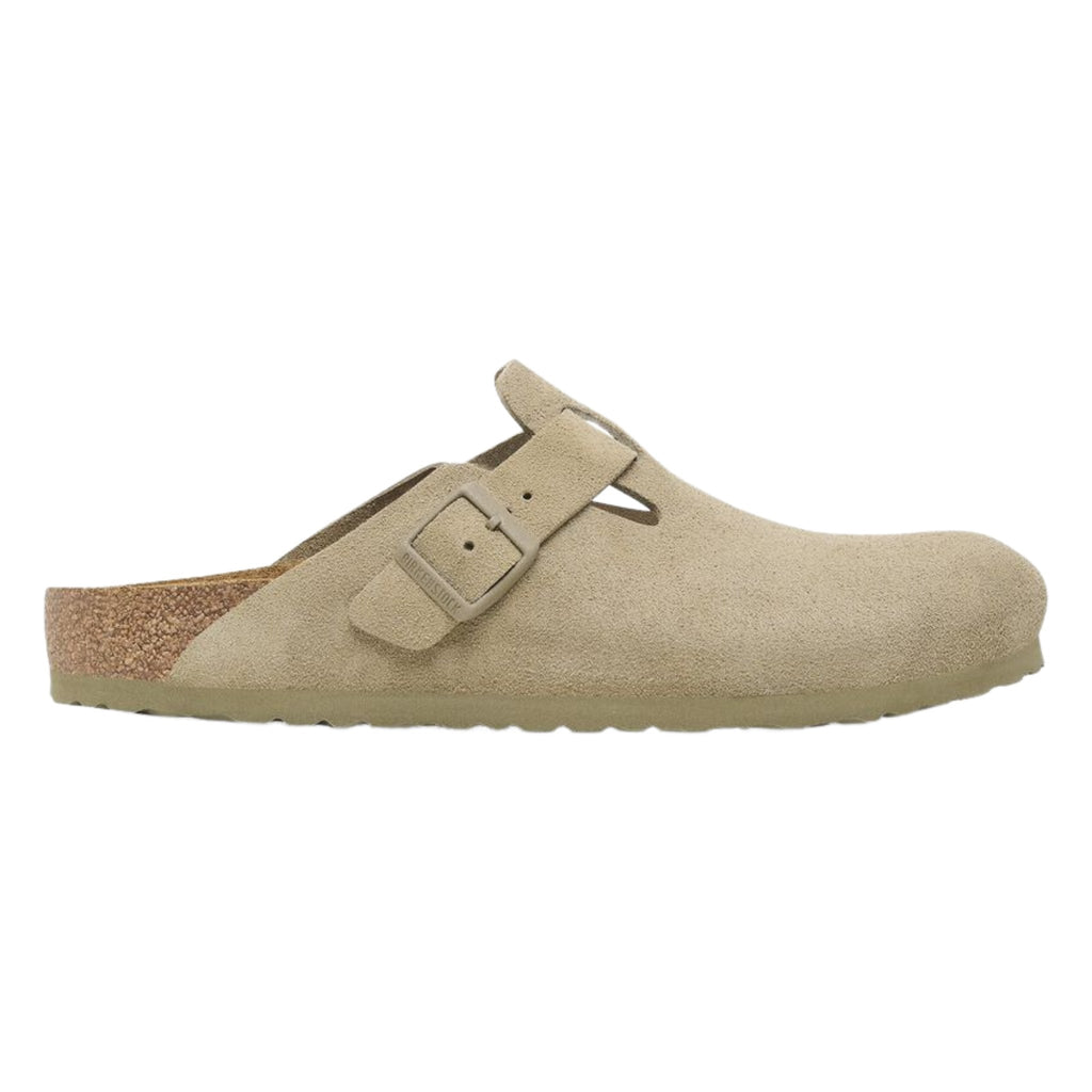 Birkenstock Boston Soft Footbed - Faded Khaki - Lenny's Shoe & Apparel