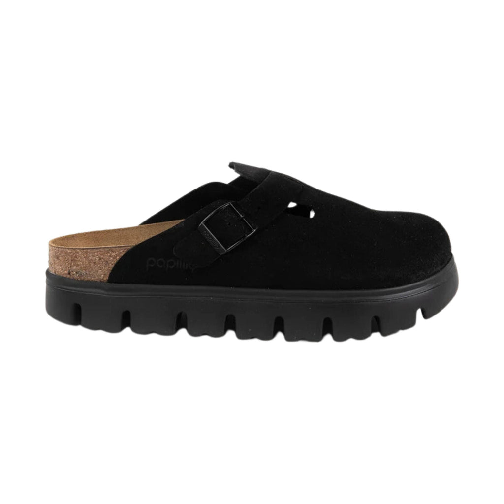 Birkenstock Papillio Boston Chunky Clog - Black Suede - Lenny's Shoe & Apparel