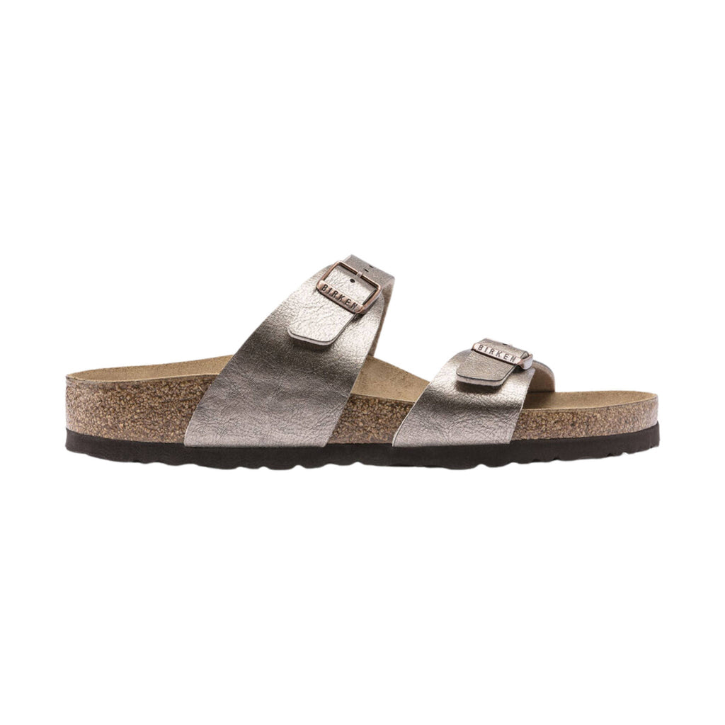 Birkenstock Sydney Sandal - Birko Flor Graceful Taupe - Lenny's Shoe & Apparel