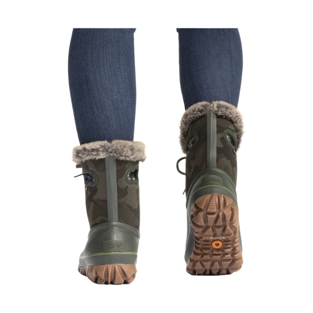 Bogs Women's Arcata Tonal Camo Waterproof Winter Boots - Dark Green - Lenny's Shoe & Apparel