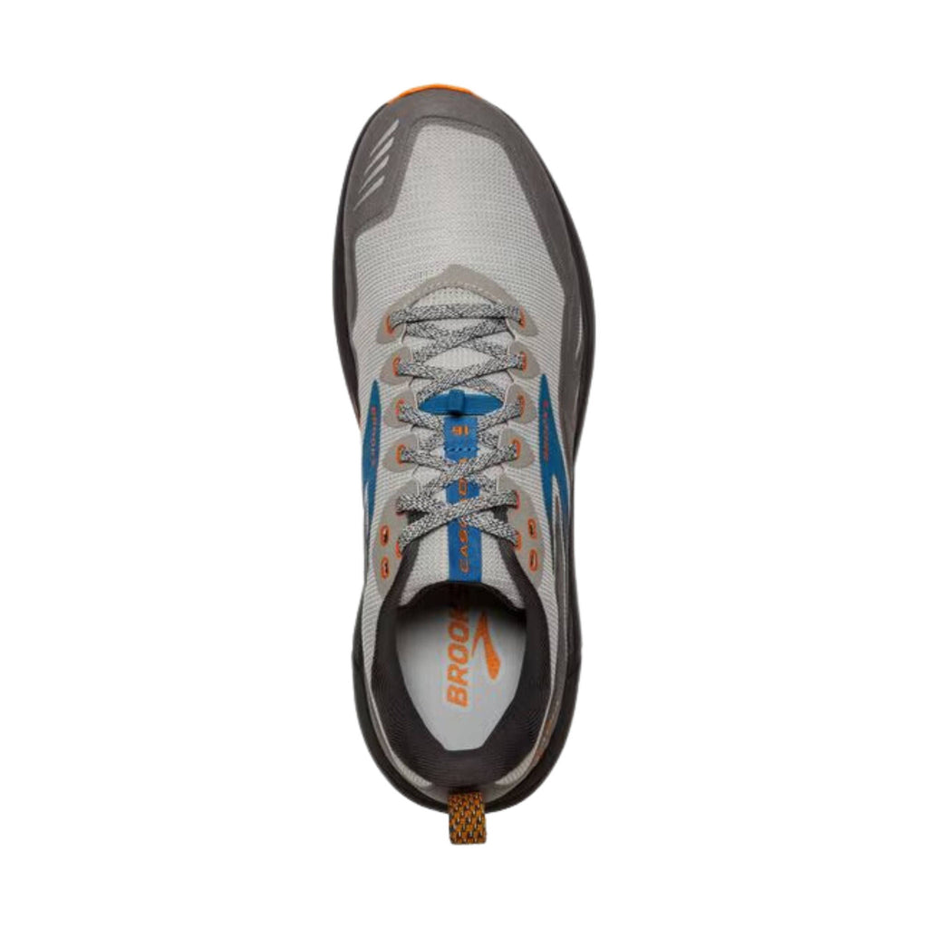 Brooks Men's Cascadia 16 Trail Running Shoes - Oyster Mushroom/Alloy/Orange - Lenny's Shoe & Apparel