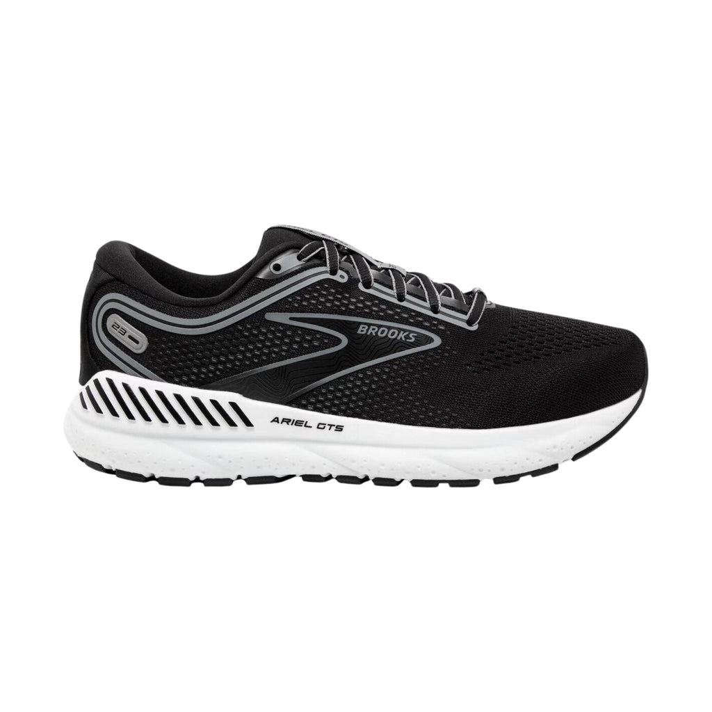 Brooks Women's Ariel GTS 23 Road Running Shoes - Black/Grey/White - ONLINE STORE CREDIT/EXCHANGE ONLY - Lenny's Shoe & Apparel