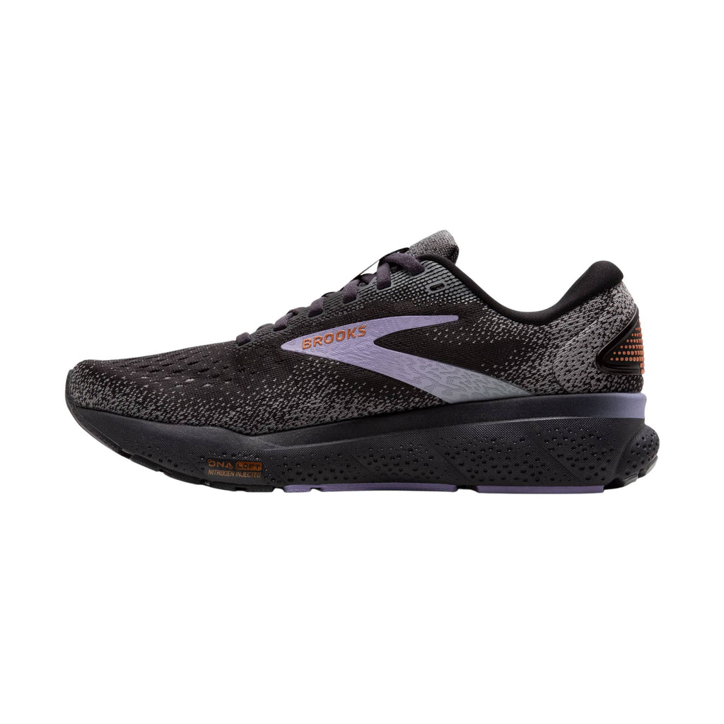 Brooks Women's Ghost 16 Road Running Shoes - Ebony/Lavender/Copper - Lenny's Shoe & Apparel