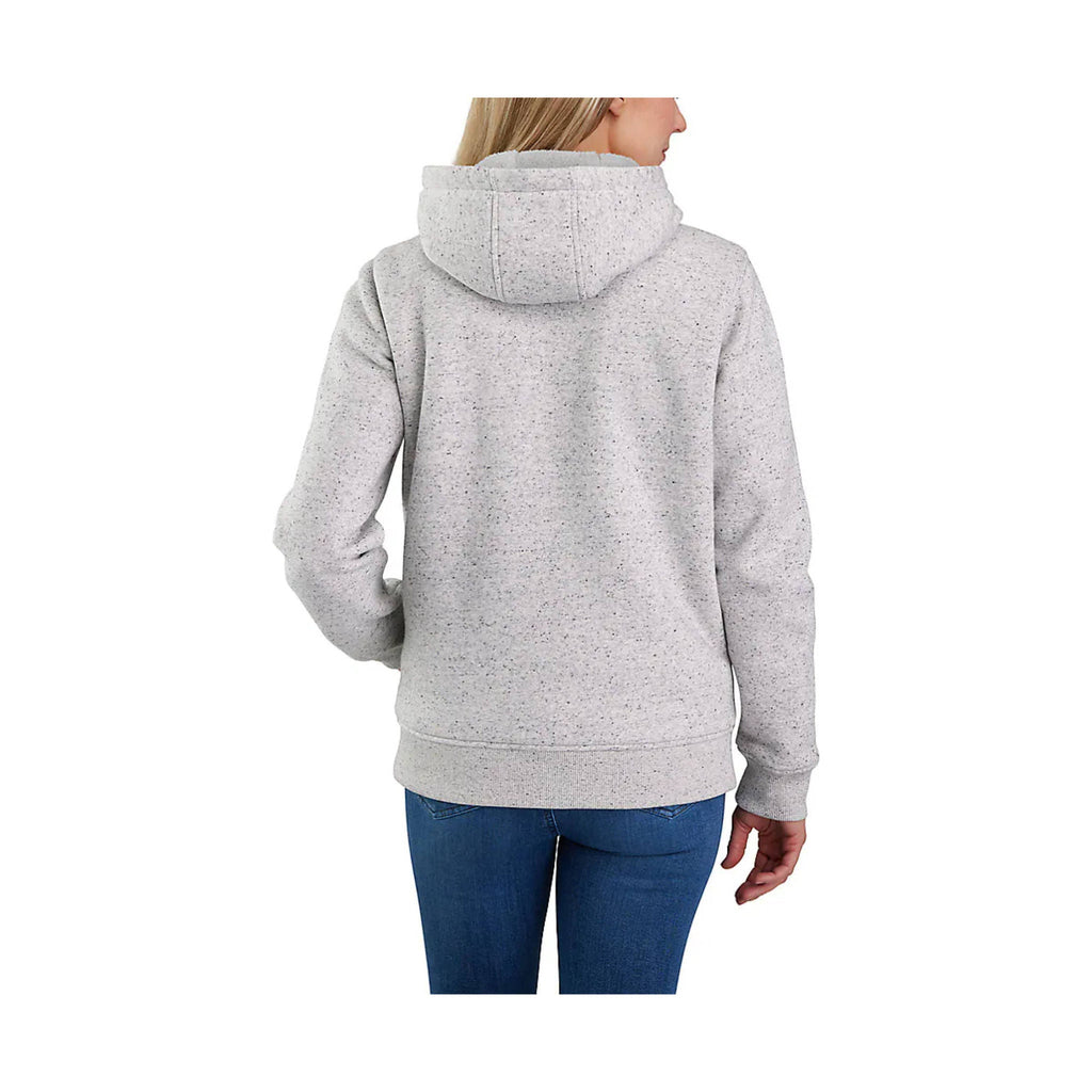 Carhart Women's Relaxed Fit Midweight Sherpa Lined Full Zip Sweatshirt - Asphalt Heather Nep - Lenny's Shoe & Apparel