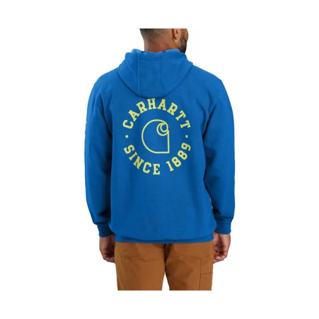 Carhartt Men's 1889 Loose Fit Graphic Sweatshirt - Beacon Blue Heather - Lenny's Shoe & Apparel