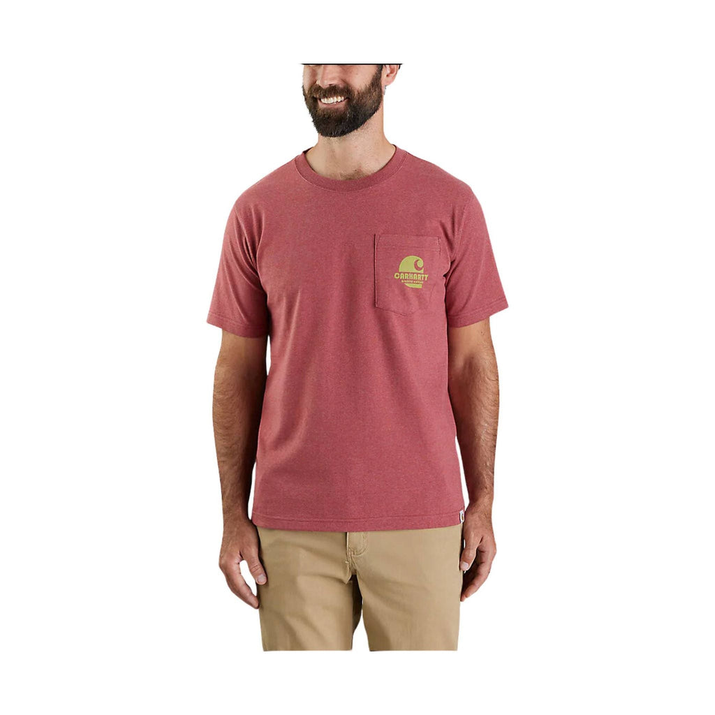 Carhartt Men's Relaxed Fit Heavyweight Short Sleeve Super Dux Graphic T Shirt - Apple Butter Heather - Lenny's Shoe & Apparel