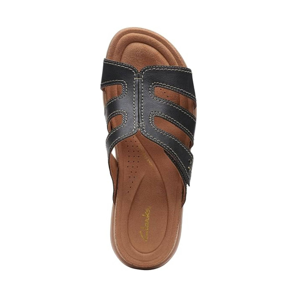 Clarks Women's Yacht Coral Sandal - Black - Lenny's Shoe & Apparel