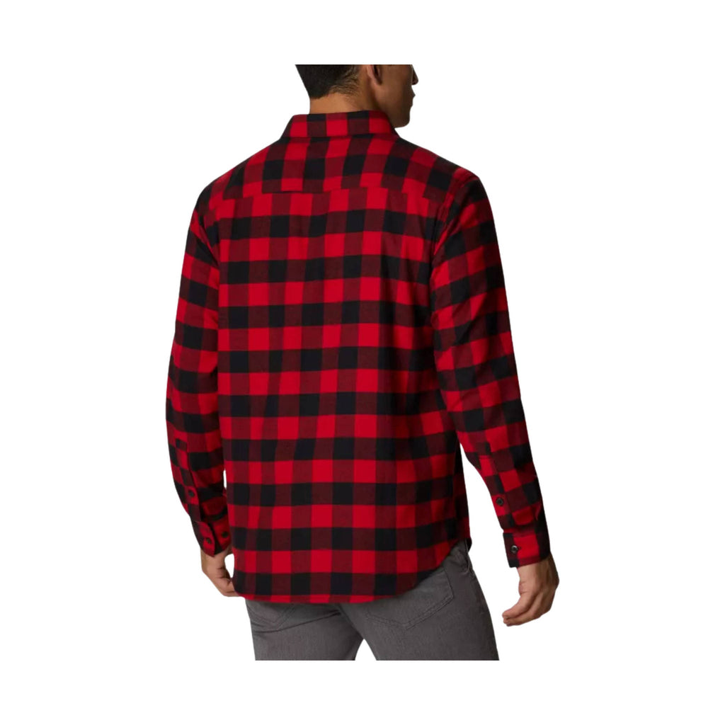 Columbia Men's Cornell Woods Flannel Long Sleeve Shirt - Mountain Red Buffalo Check - Lenny's Shoe & Apparel