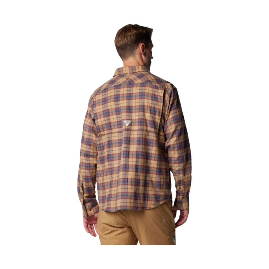 Columbia Men's PHG Roughtail Stretch Flannel Long Sleeve Shirt - Sahara Ombre Tartan - Lenny's Shoe & Apparel