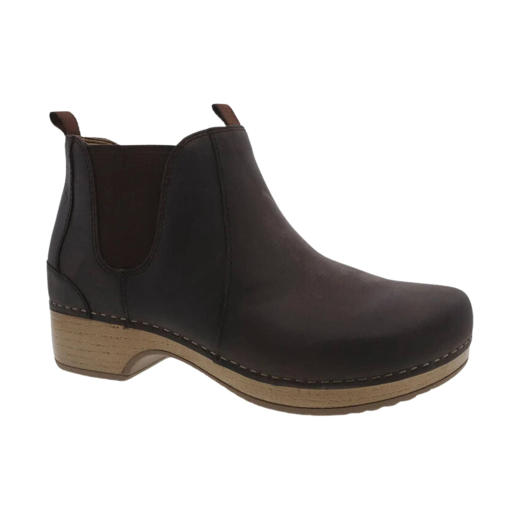 Dansko Women's Becka Boots - Brown Oiled Pull Up - Lenny's Shoe & Apparel