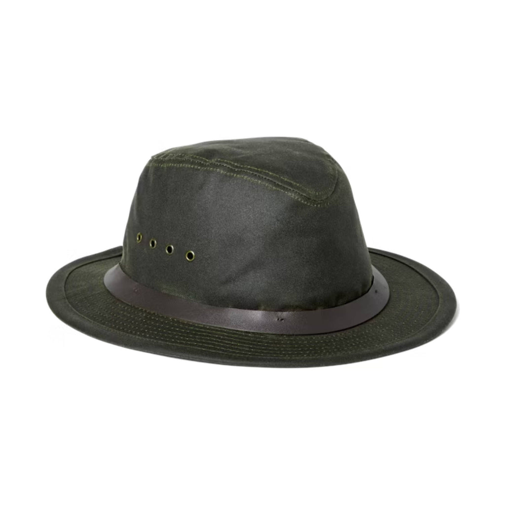 Filson Tin Cloth Packer Hat - Otter Green - Lenny's Shoe & Apparel