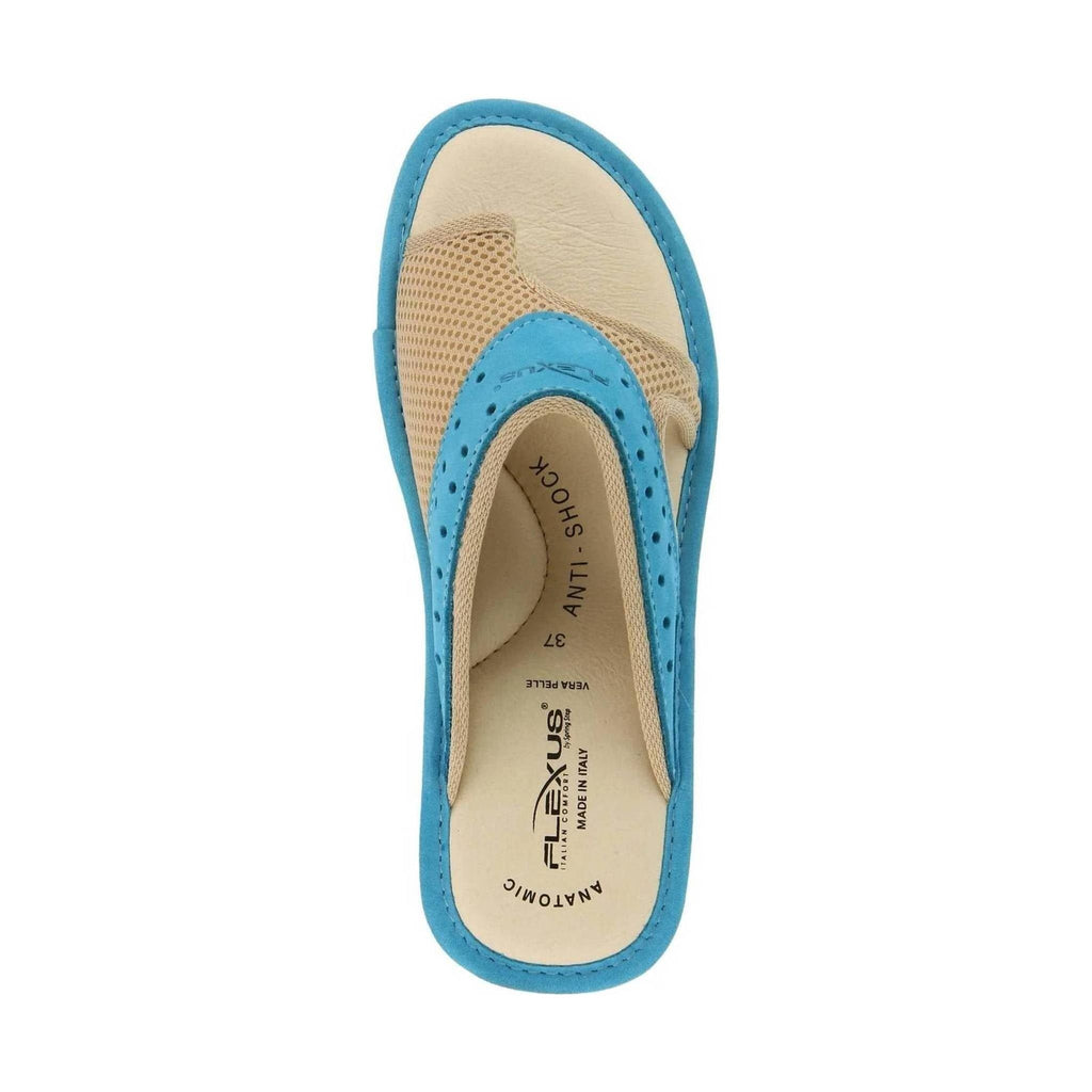 Flexus Pascalle Slide Sandal - Turquoise - Lenny's Shoe & Apparel