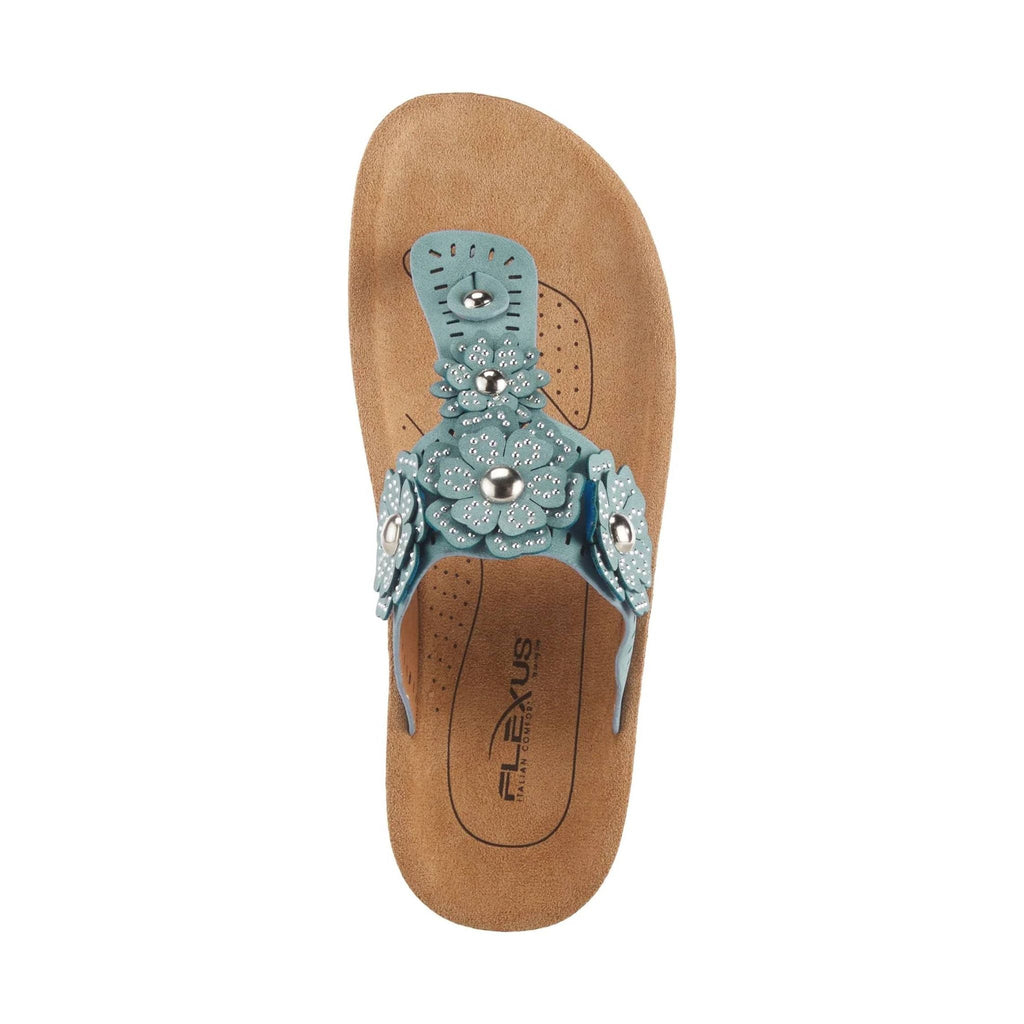 Flexus Women's Bayview Thong Sandals - Sky Blue - Lenny's Shoe & Apparel