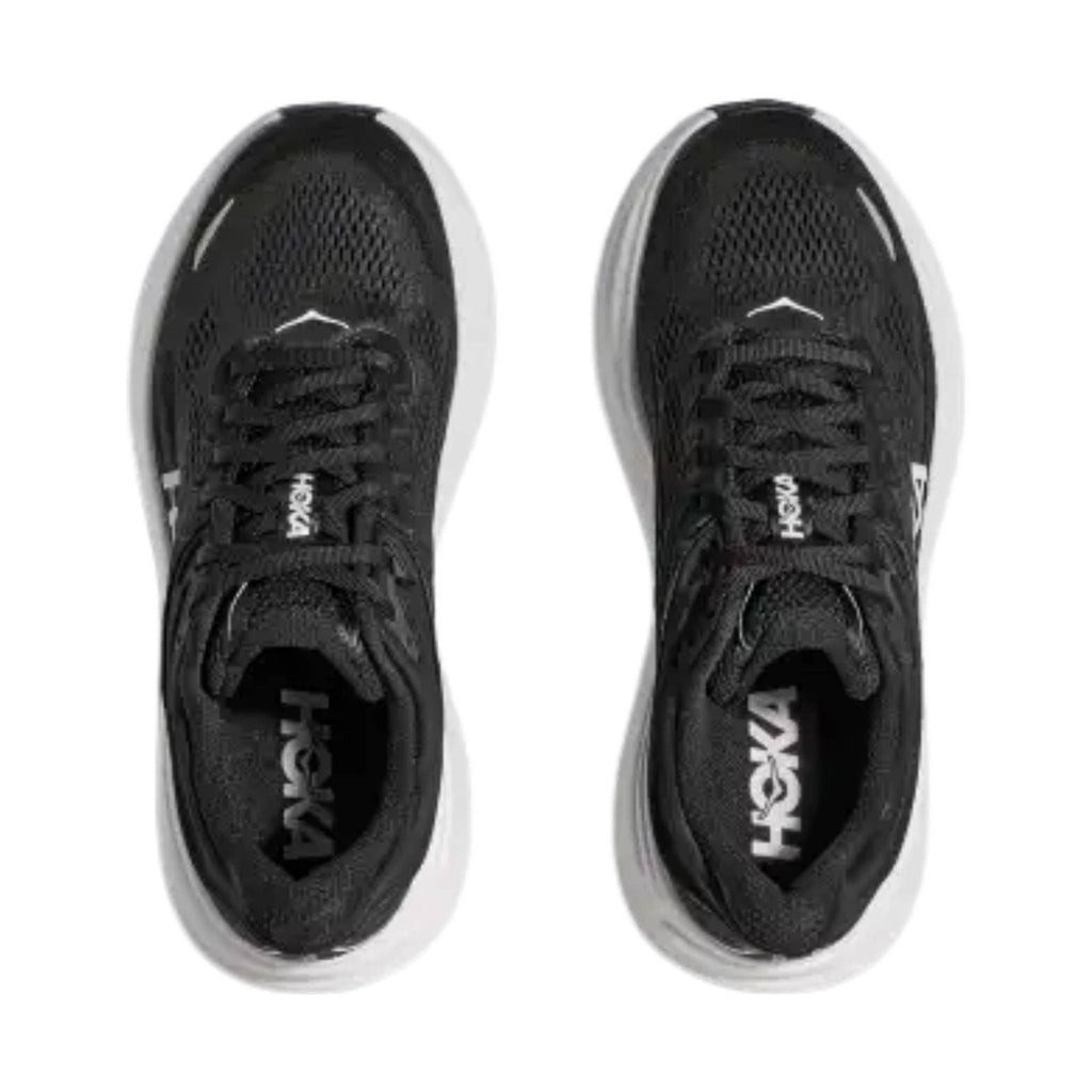 HOKA Men's Bondi 9 Running Shoes - Black/White - Lenny's Shoe & Apparel