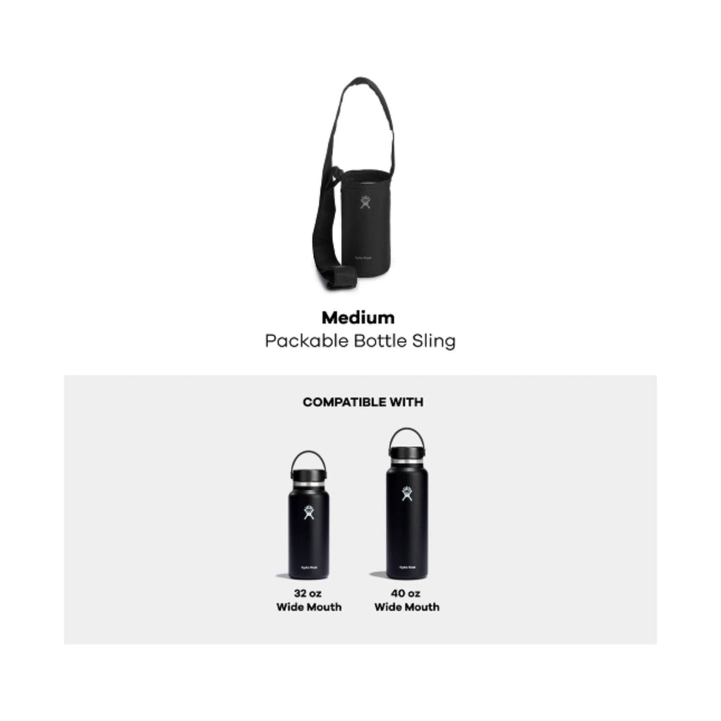 Hydro Flask Medium Packable Bottle Sling - Black - Lenny's Shoe & Apparel