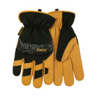 Kinco Men's Lined Grain Buffalo and Synthetic Hybrid Gloves - Black - Lenny's Shoe & Apparel