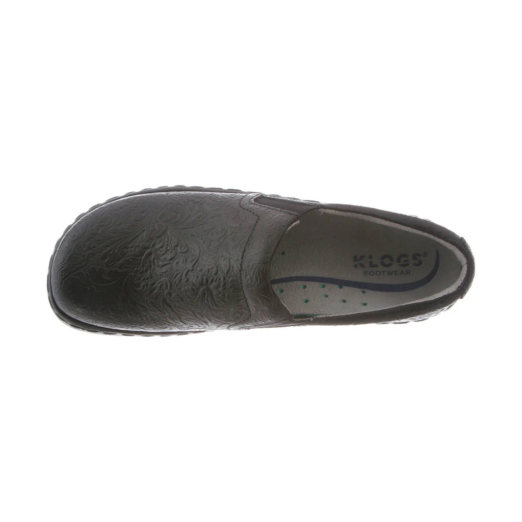 Klogs Women's Naples - Black Tooled - Lenny's Shoe & Apparel