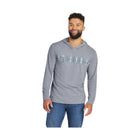 Life Is Good Men's Jakes Great Catch Textured Slub Hoodie - Stone Blue - Lenny's Shoe & Apparel