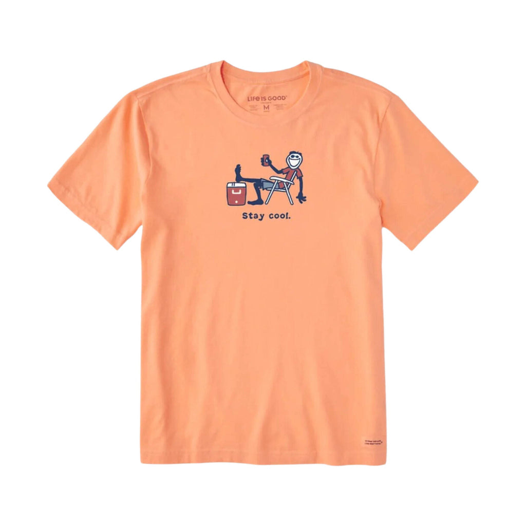 Life Is Good Men's Stay Cool Crusher Lite Tee - Canyon Orange FINAL SALE - Lenny's Shoe & Apparel