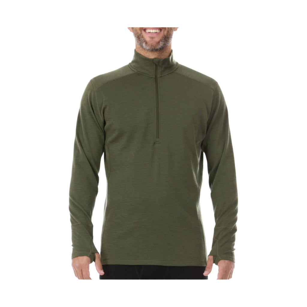 Minus33 Men's Midweight Isolation Quarter Zip - Olive - Lenny's Shoe & Apparel