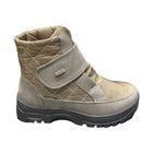 Navatex Women's Velcro Closure Winter Boots - Taupe - Lenny's Shoe & Apparel