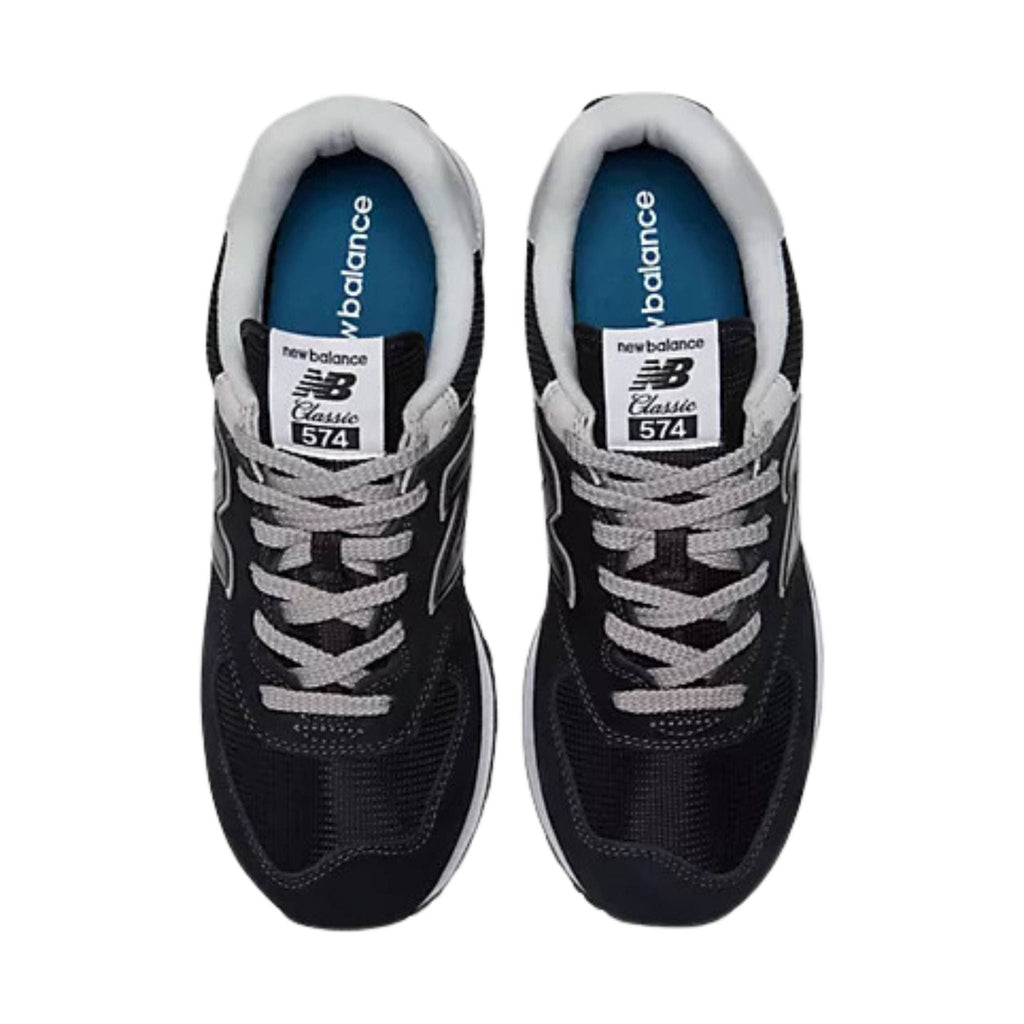 New Balance Men's 574 Core Shoes - Black/White - Lenny's Shoe & Apparel