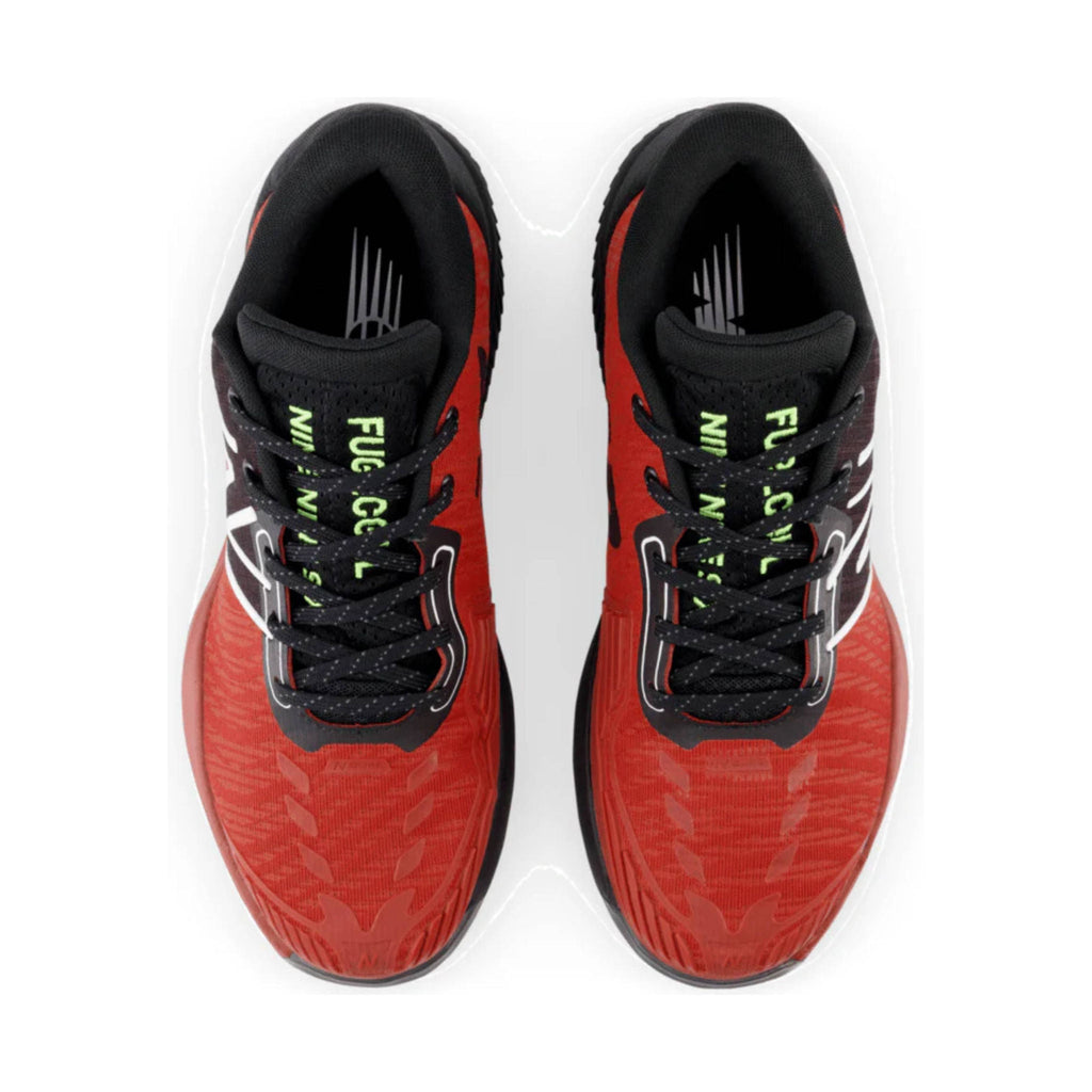 New Balance Men's Fuel Cell 996v5 Tennis Shoes - Black/Red - Lenny's Shoe & Apparel