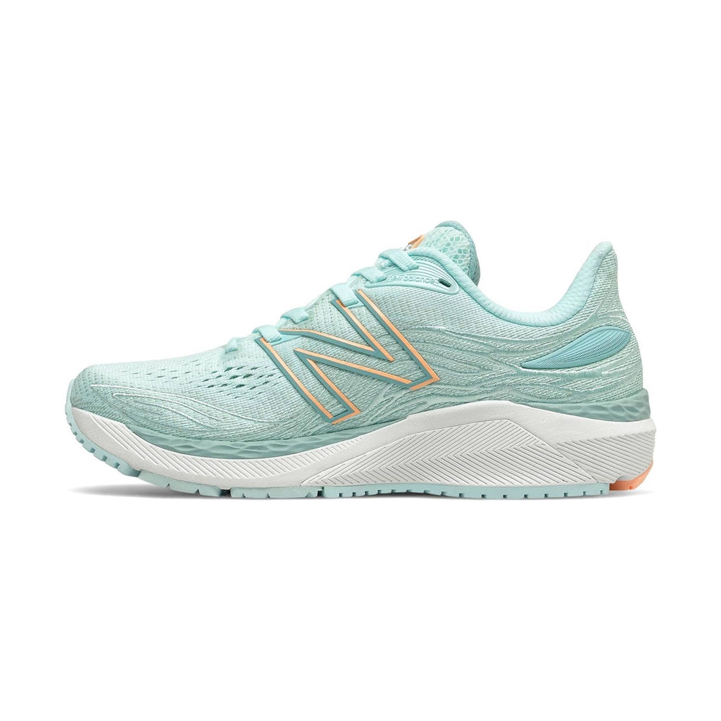 New Balance Women's Fresh Foam X 860v12 Running Shoes - Blue/Light Mango - Lenny's Shoe & Apparel