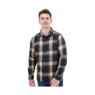 Old Ranch Men's Miles Organic Flannel Shirt - Dark Blue - ONLINE STORE CREDIT/EXCHANGE ONLY - Lenny's Shoe & Apparel