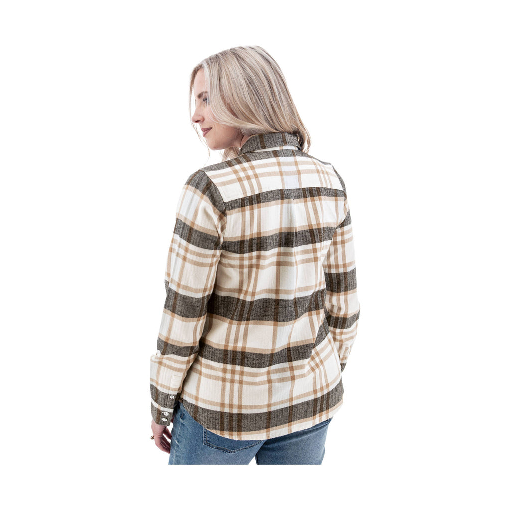 Old Ranch Women's Salina Organic Plaid Shirt - White - Lenny's Shoe & Apparel