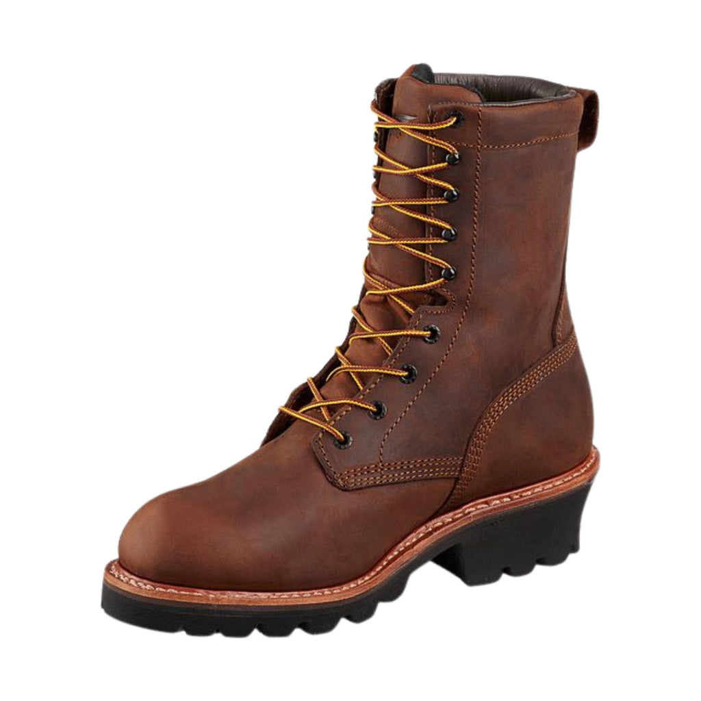 Red Wing Men's Loggermax 9 Inch Insulated Waterproof Steel Toe Work Boots - Brown/Black - Lenny's Shoe & Apparel