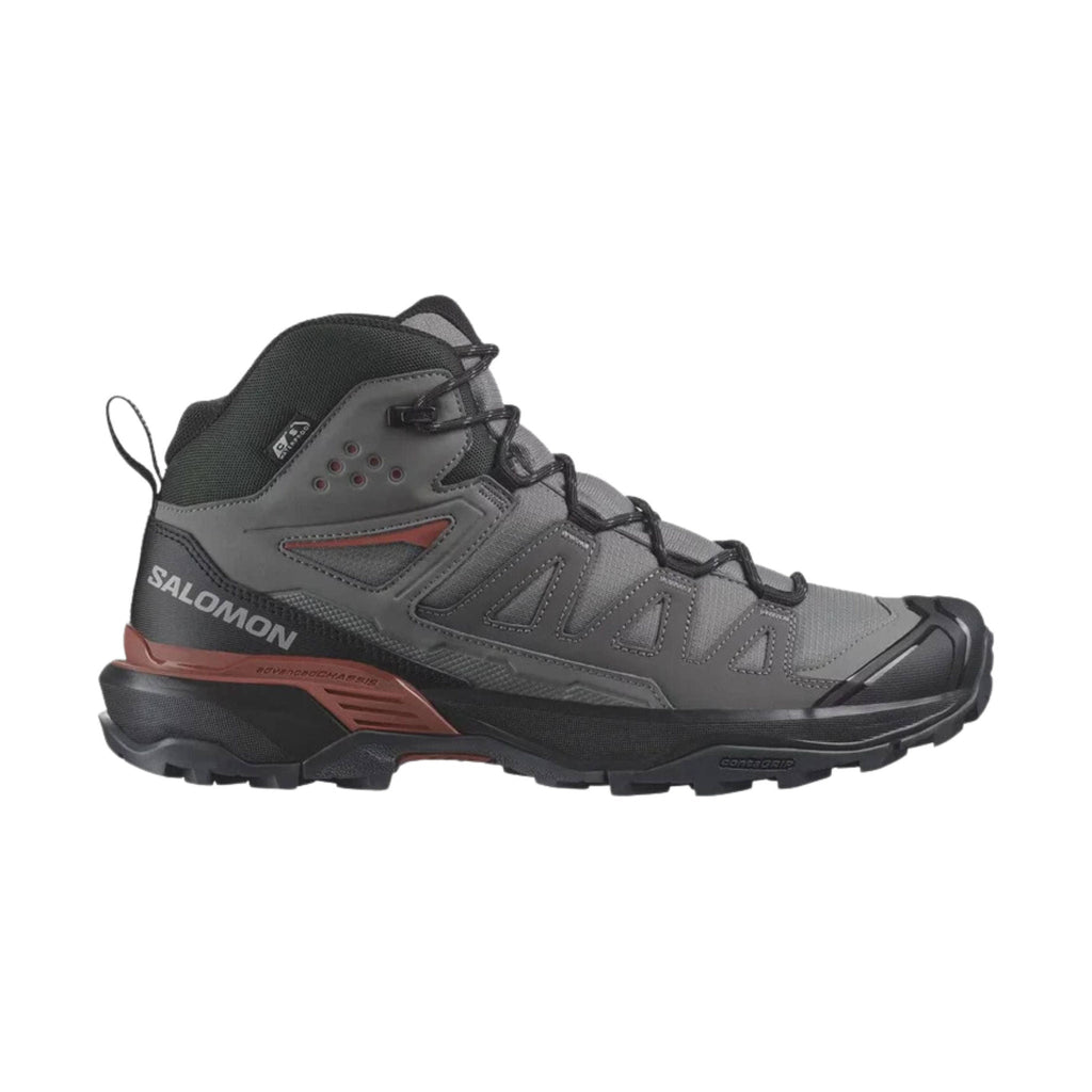 Salomon Men's X Ultra 360 Mid Climasalomon Waterproof Hiking Boots - Pewter/Black - Lenny's Shoe & Apparel