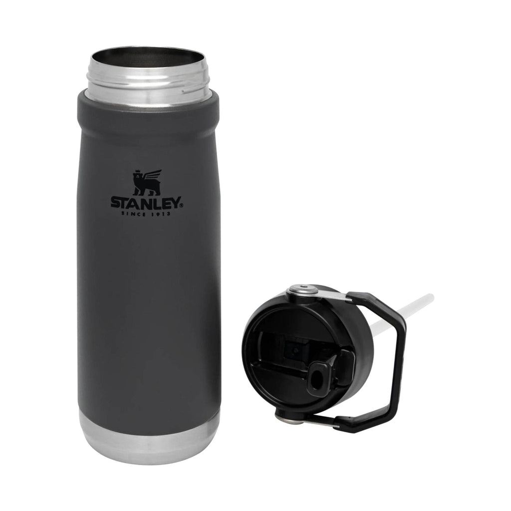 Stanley IceFlow Flip Straw Water Bottle 22 OZ - Charcoal - Lenny's Shoe & Apparel