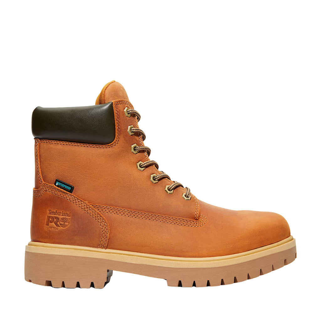 Timberland Pro Men's Direct Attach 6 Inch Waterproof Soft Toe Work Boots - Brown/Marigold - Lenny's Shoe & Apparel