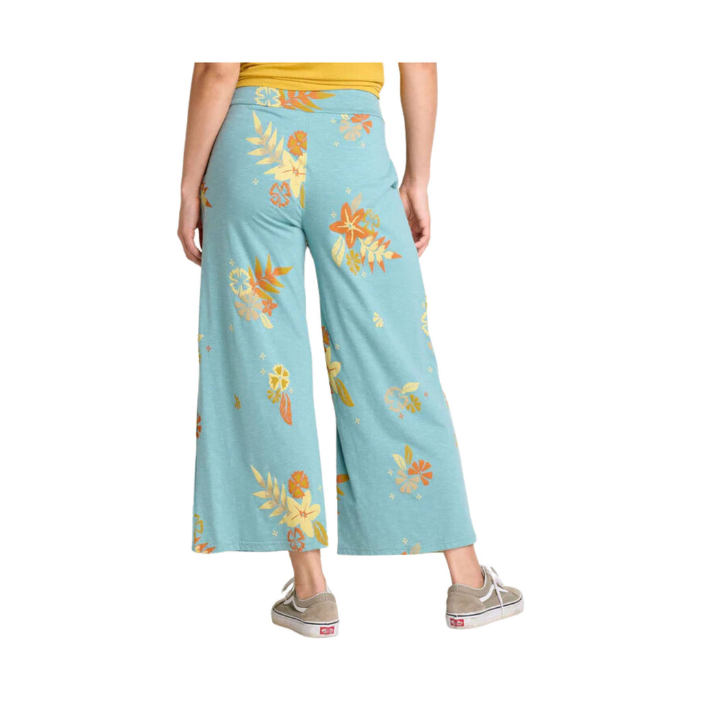 Toad & Co Women's Chaka Wide Leg Pant - Mineral Lg Floral Print - Lenny's Shoe & Apparel