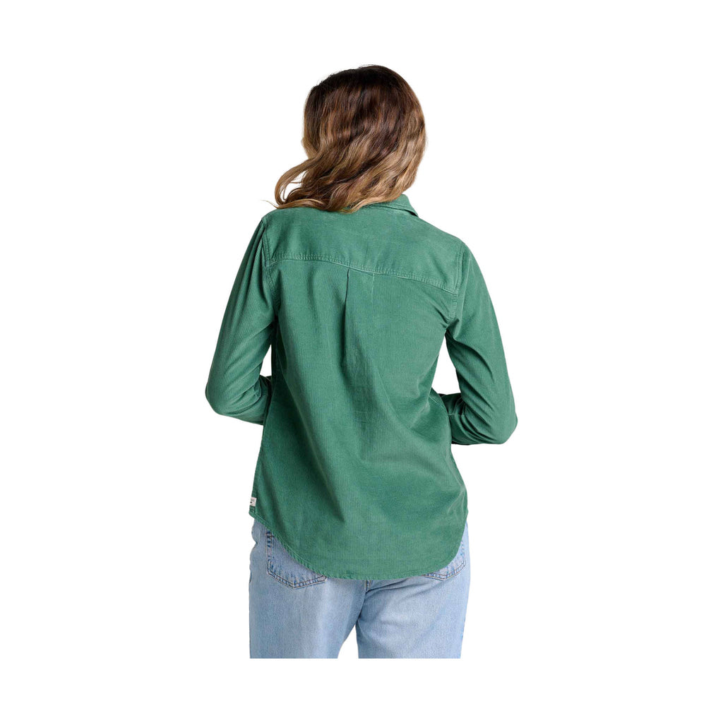 Toad & Co Women's Scouter Cord Long Sleeve Shirt - Ivy - ONLINE STORE CREDIT/EXCHANGE ONLY - Lenny's Shoe & Apparel