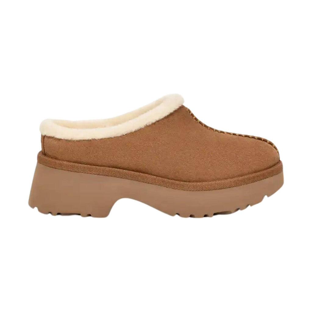 UGG Women's New Heights Cozy Clog - CHESTNUT - Lenny's Shoe & Apparel