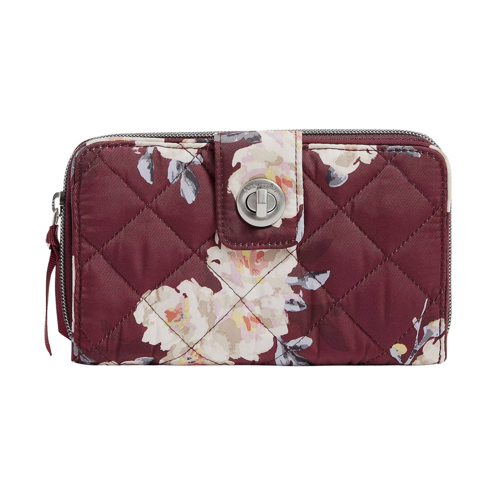 Vera Bradley RFID Turnlock Wallet - Blooms and Branches - ONLINE STORE CREDIT/EXCHANGE ONLY - Lenny's Shoe & Apparel