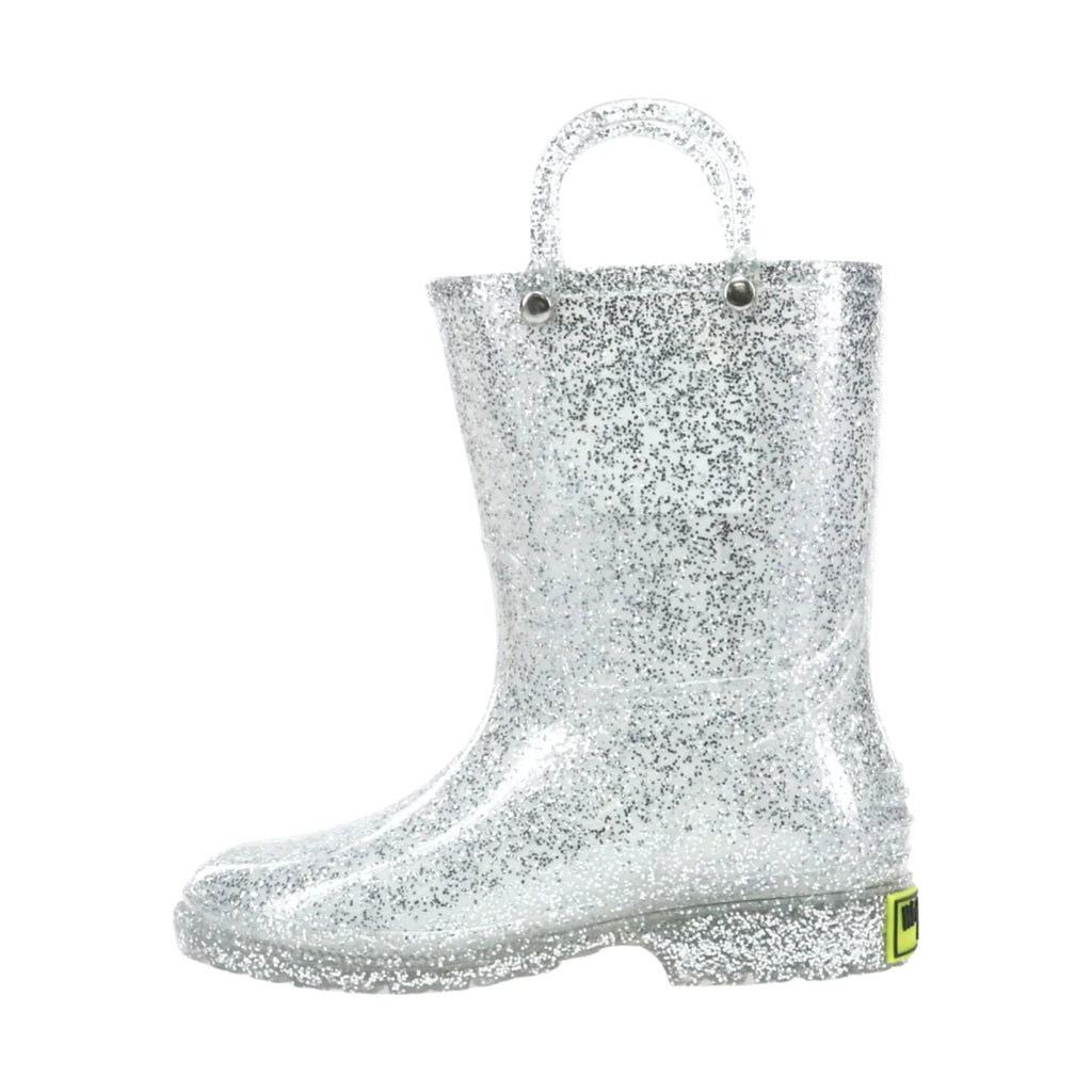 Western Chief Kids' Glitter Rain Boot - Silver - Lenny's Shoe & Apparel