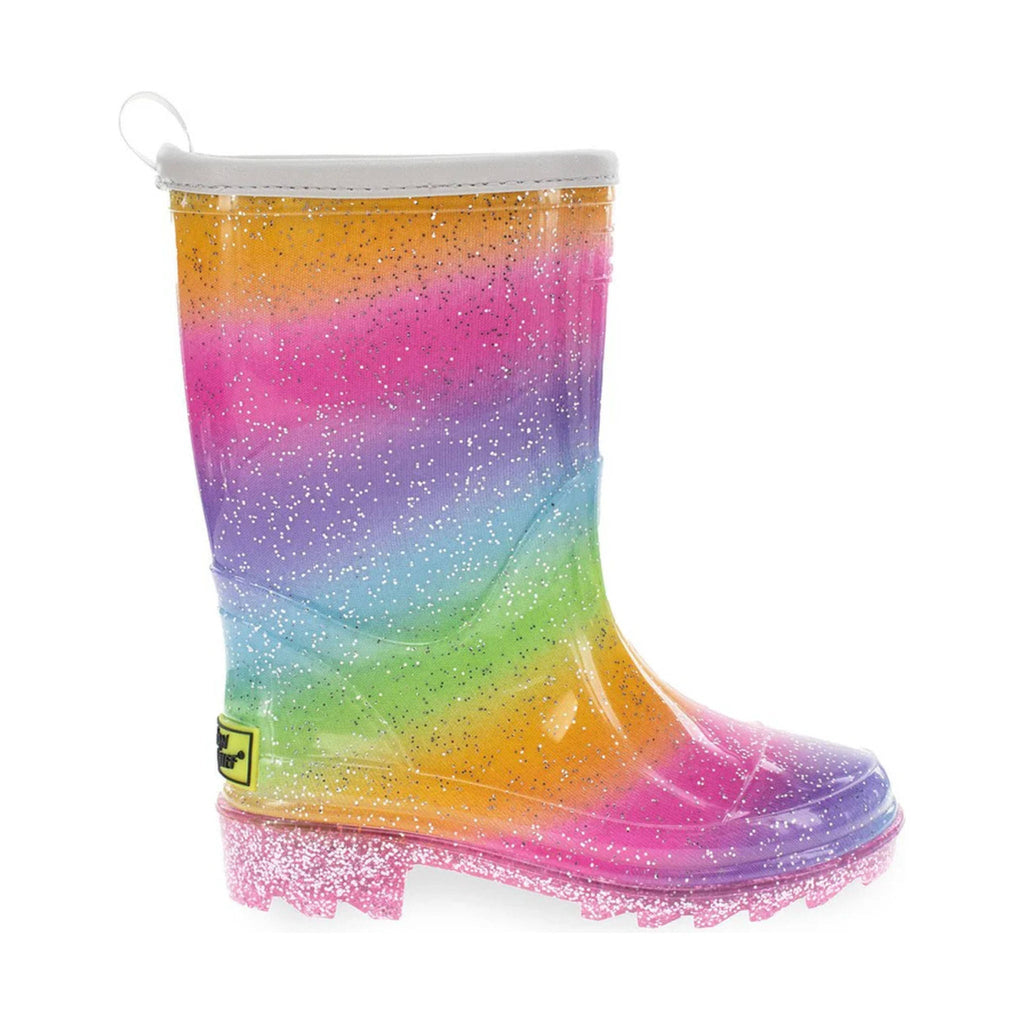 Western Chief Kids' Ombre Faux Fur Rain Boots - Multi Sparkle - Lenny's Shoe & Apparel