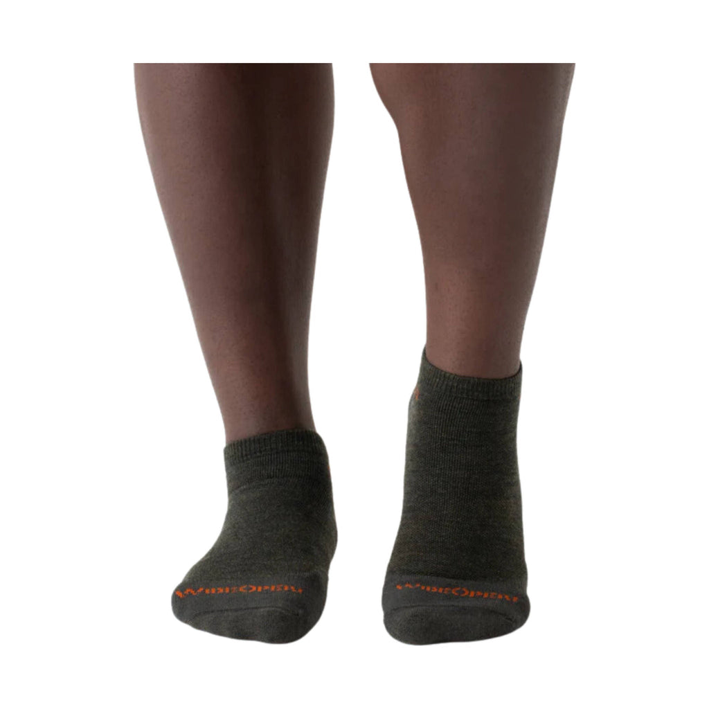 Wide Open Men's Solid Cushioned No Show Socks - Forest - Lenny's Shoe & Apparel