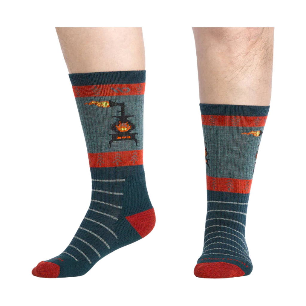 Wide Open Men's Stoked Cushioned Crew Socks - Juniper - Lenny's Shoe & Apparel