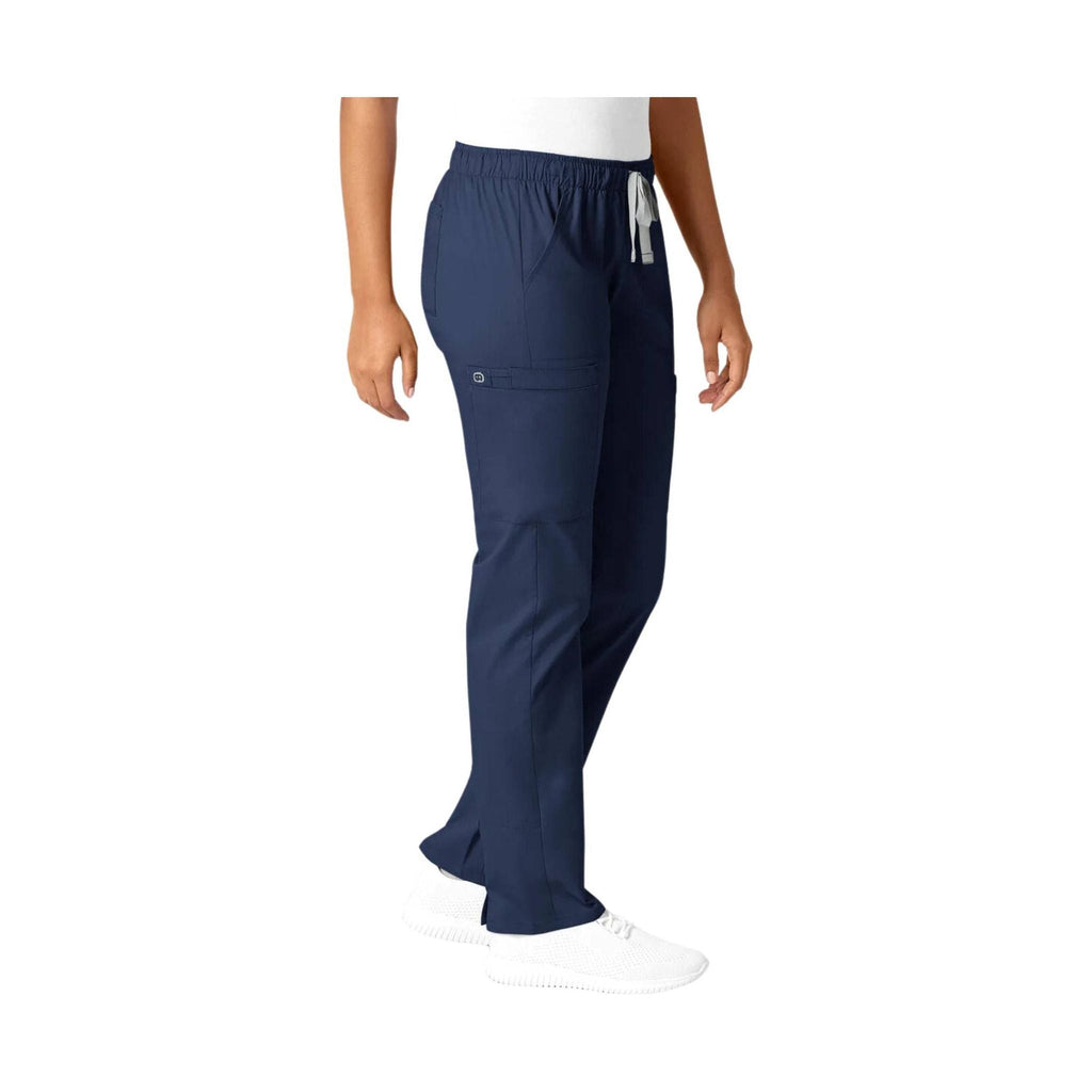 WonderWink Women's Convertible Slim Leg Scrub Pant - Navy - Lenny's Shoe & Apparel