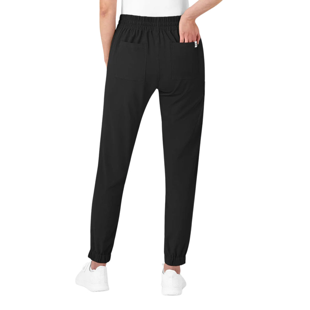 WonderWink Women's Jogger Scrub Pant - Black - Lenny's Shoe & Apparel