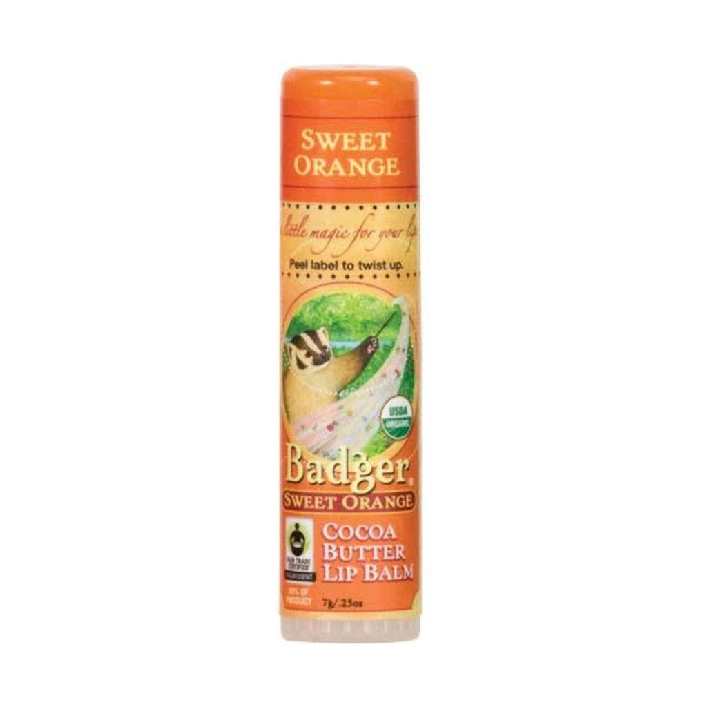 Badger Organic Cocoa Butter Lip Balm - Sweet Orange - Lenny's Shoe & Apparel