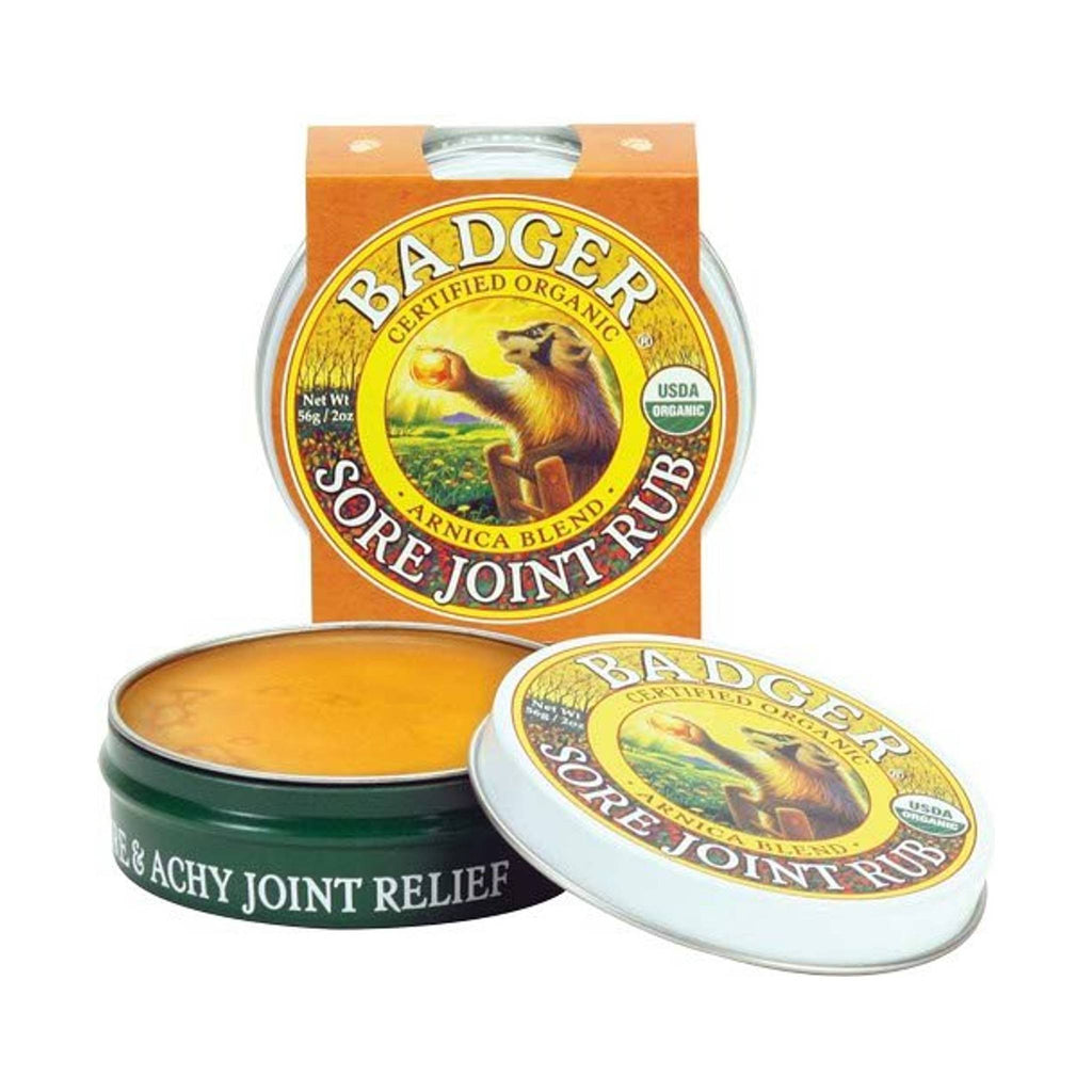 Badger Sore Joint Rub 2oz Tin - Lenny's Shoe & Apparel