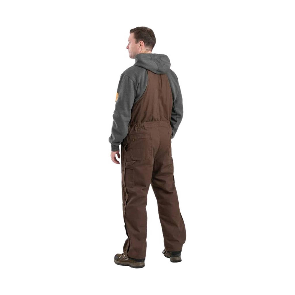 Berne Men's Heartland Insulated Washed Duck Bib Overall - Bark - Lenny's Shoe & Apparel